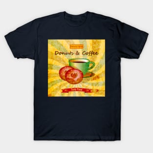 Coffee and Donuts Vintage T-Shirt